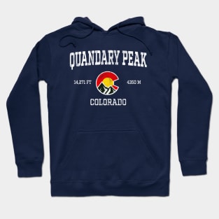 Quandary Peak Colorado 14ers Vintage Athletic Mountains Hoodie